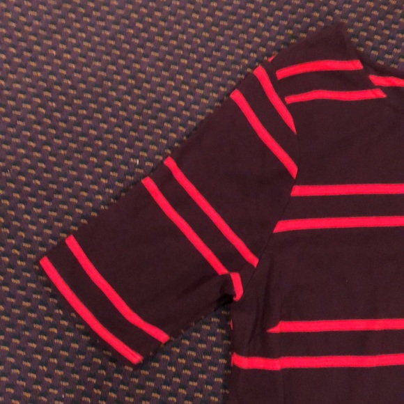 Old Navy XXL brown & red striped maternity dress - Picture 4 of 9